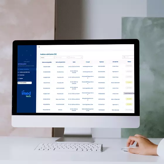 Imedtech tela listagem