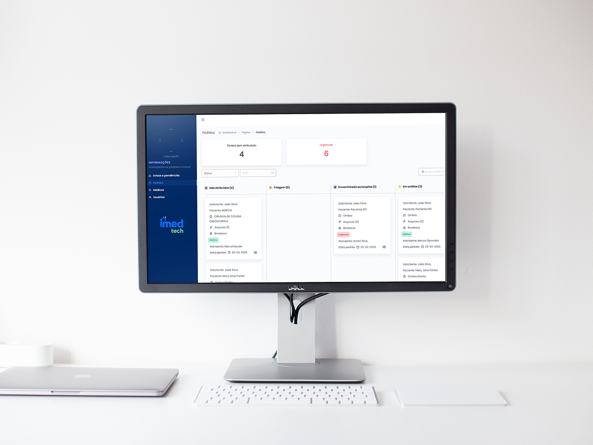 Imedtech tela dashboard